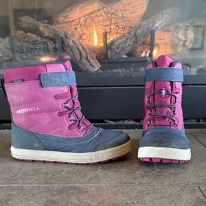 Merrill Kids Pink Snow Boots